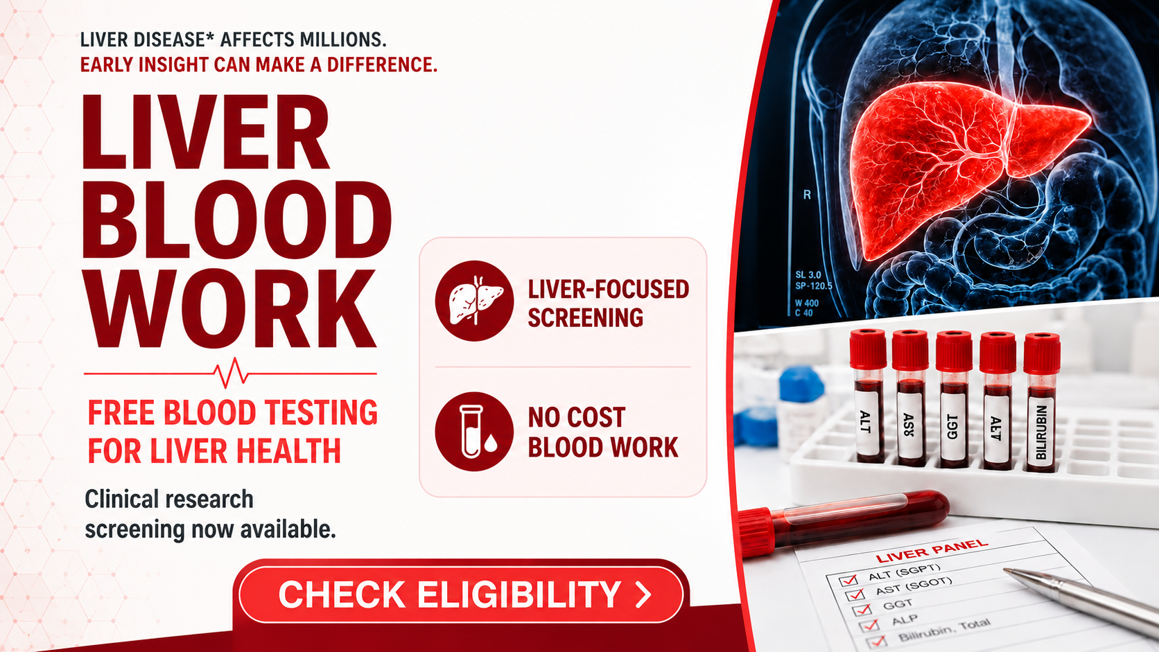 Free Liver Blood Work Screening